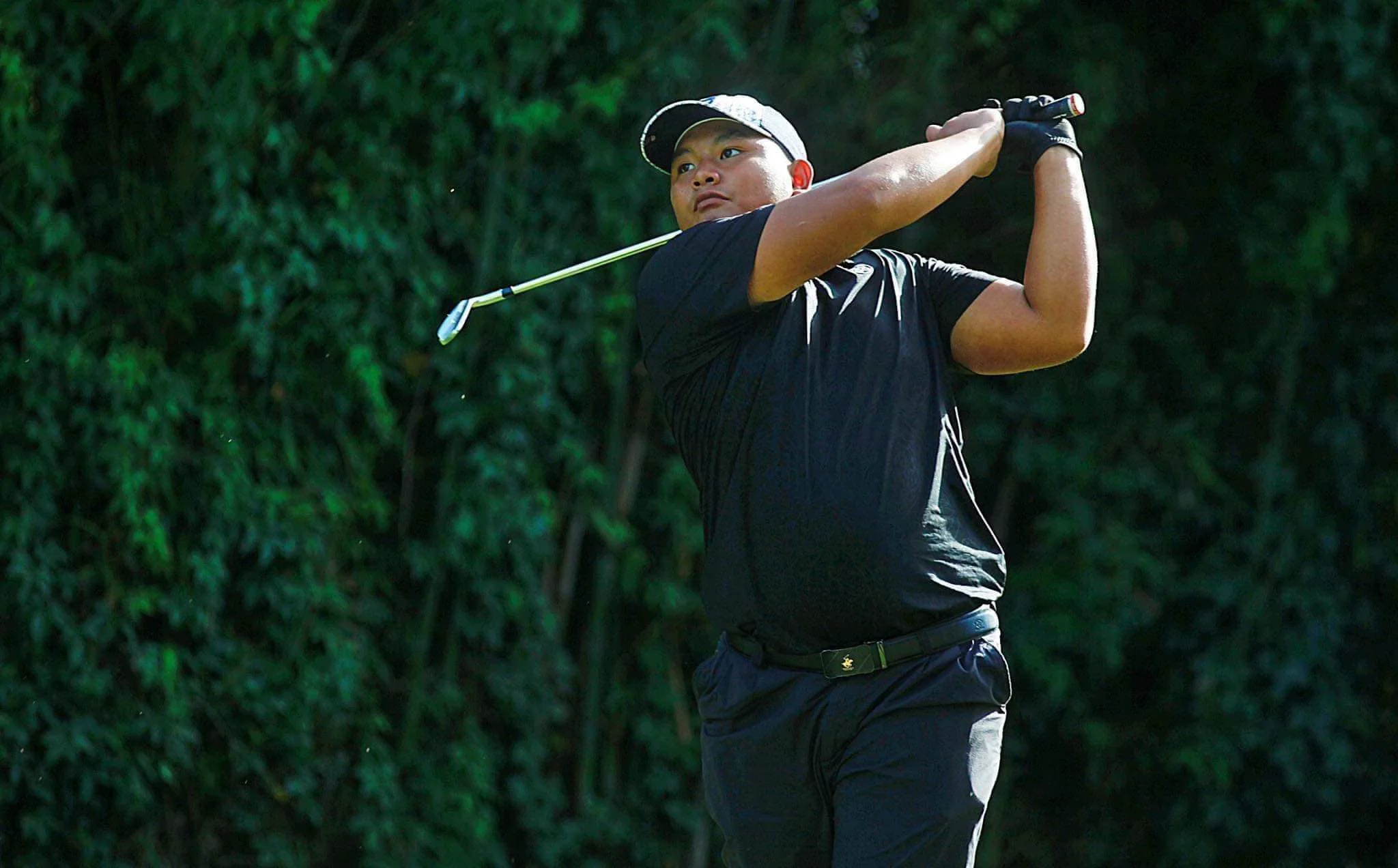 Charles Serdenia on a golf course